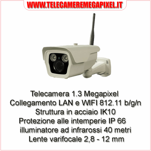 Telecamera 1.3 Megapixel WIFI