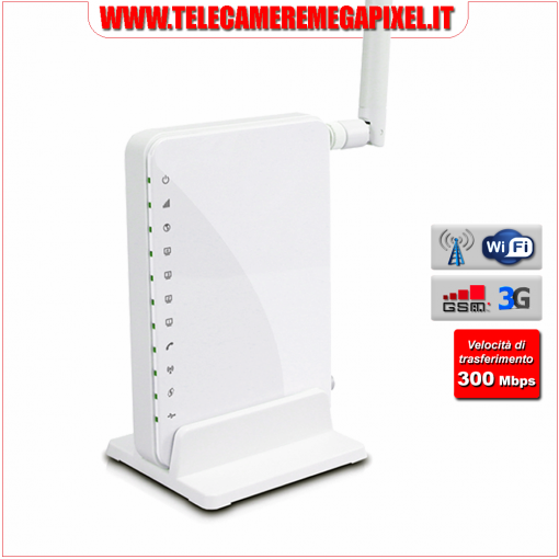 WN-RTR3G1L - Router 3G - Ethernet - Wifi - attivazione remota 3G tramite SMS