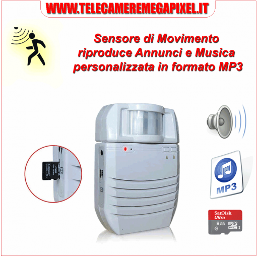 CAMPANELLO SENSORE DI MOVIMENTO MP3 – PIR - WN-bllpir1-04