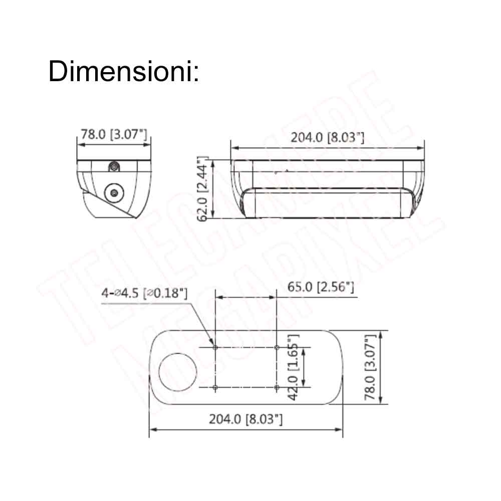 DH-IPC-HDW8341XN-3D Telecamera Contapersone Dahua - telecamera people  counter 