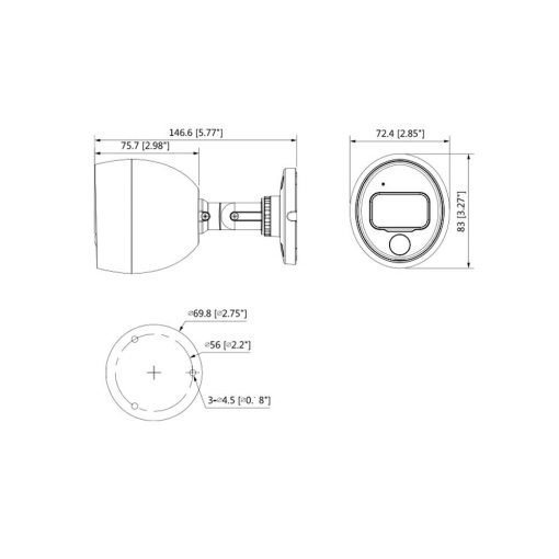 HAC-ME1400B-PIR telecamera PIR