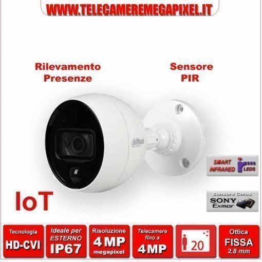 HAC-ME1400B-PIR telecamera con sensore di presenze