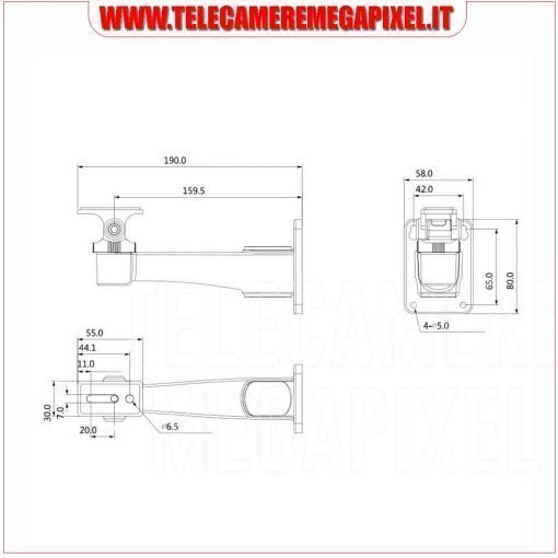 Braccio telecamera dahua DH-PFB121W