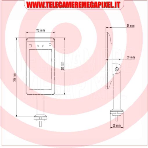 Termoscanner WN-TERM02F Rilevamento Fronte